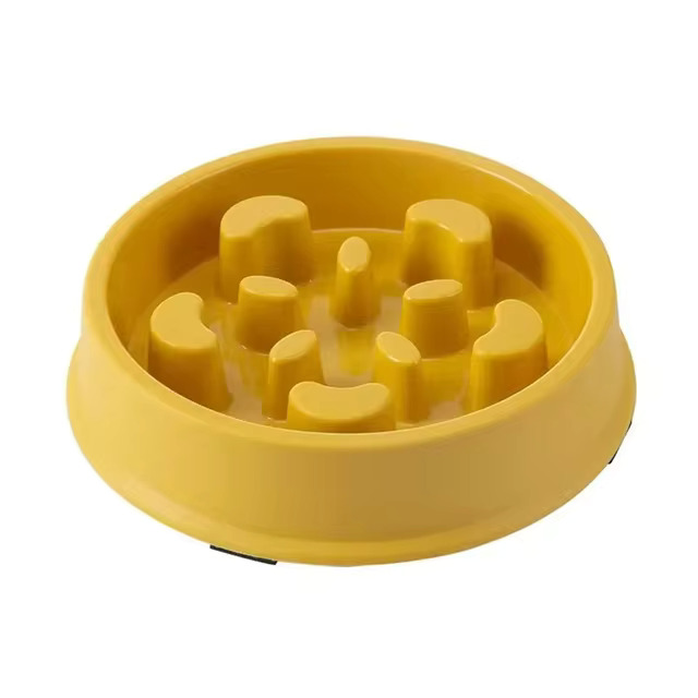 enrichment dog feeder in yellow color