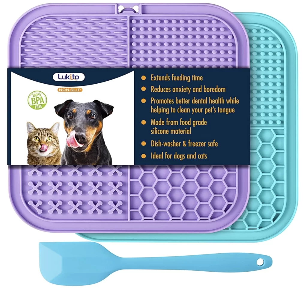 Dog Enrichment Feeder Lick Mat Set