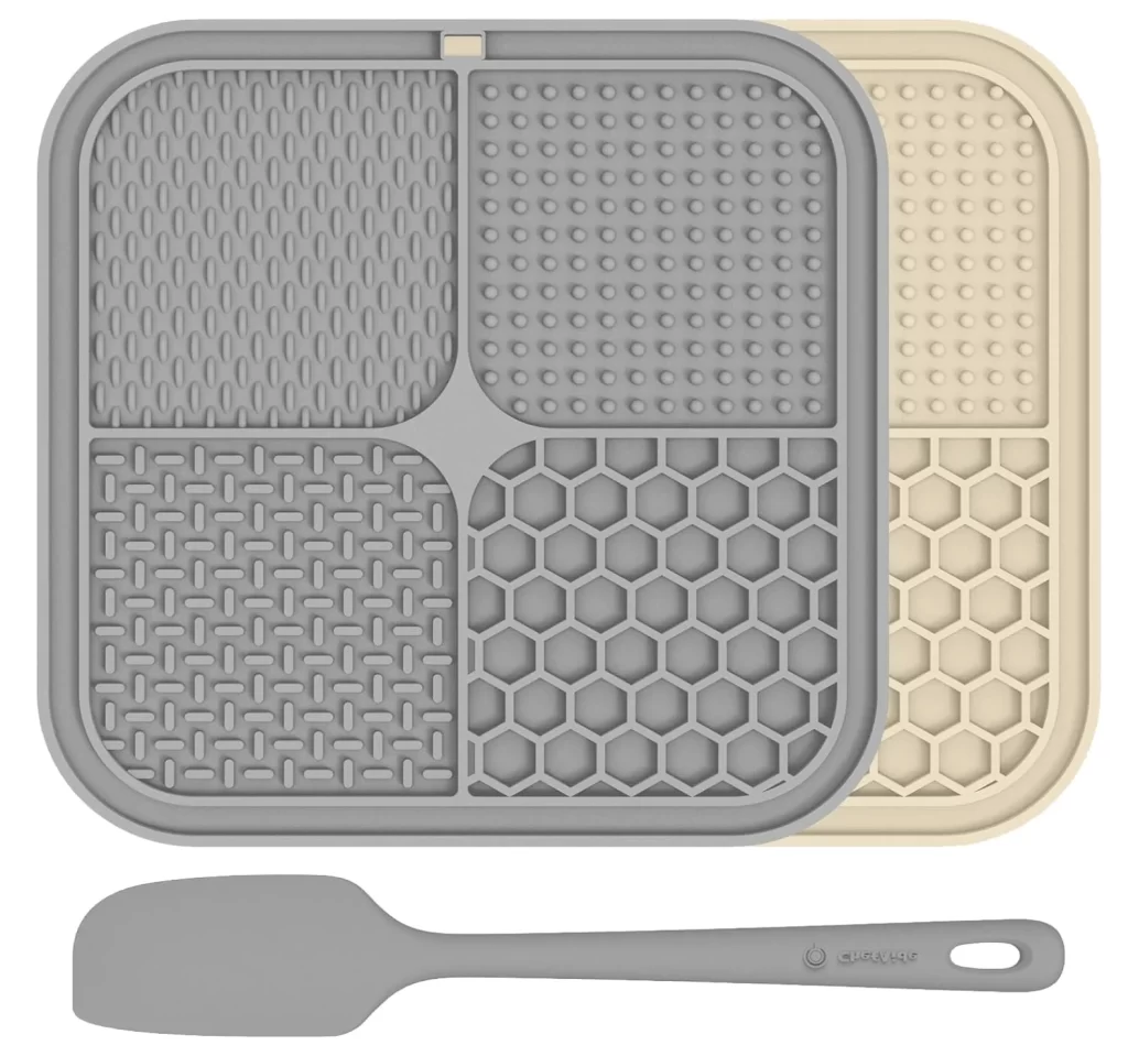 Dog Lick Mat 2 Pack Set